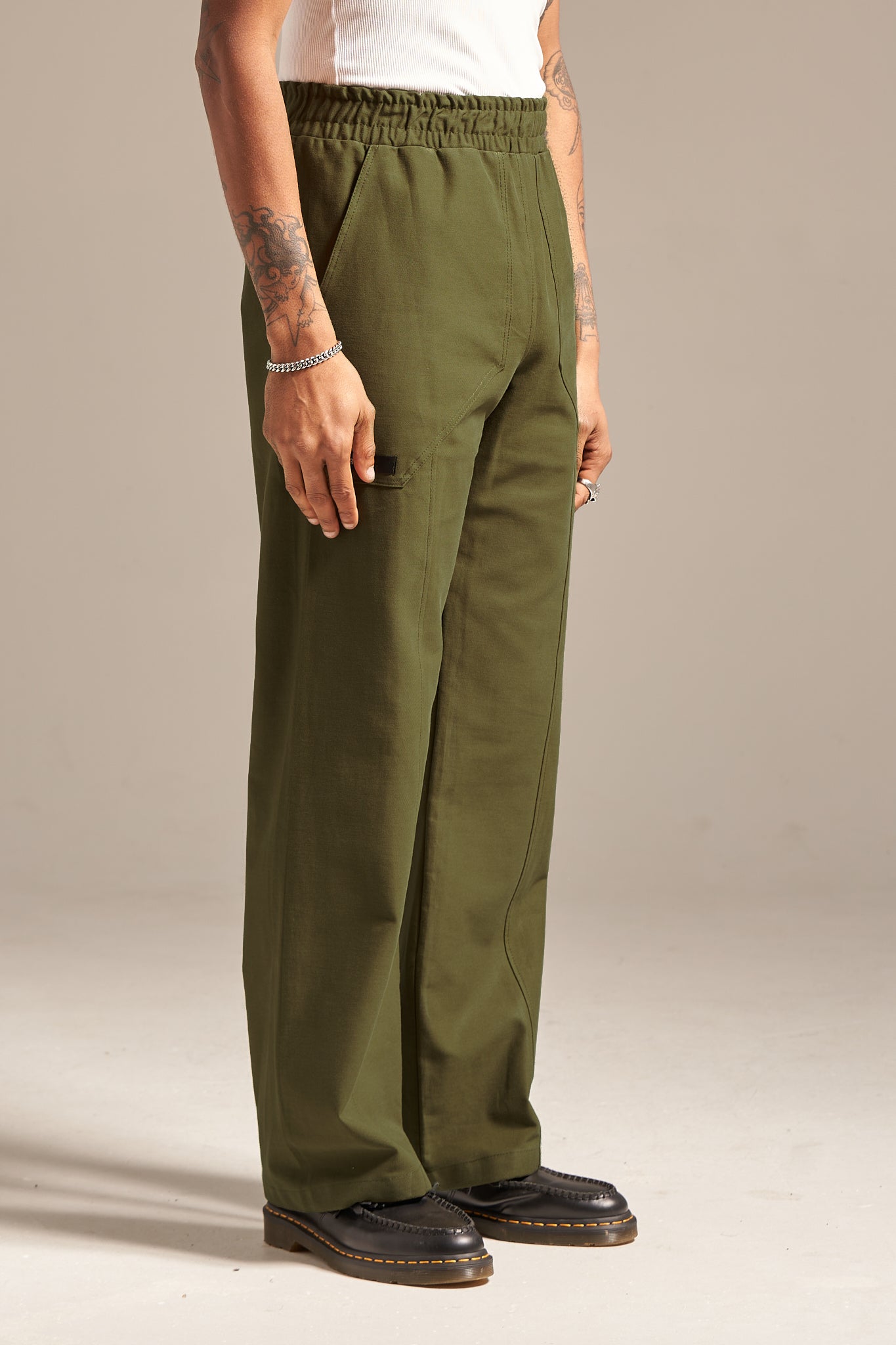 NWT A New Day Regular Fit Crop Pants 8 Olive