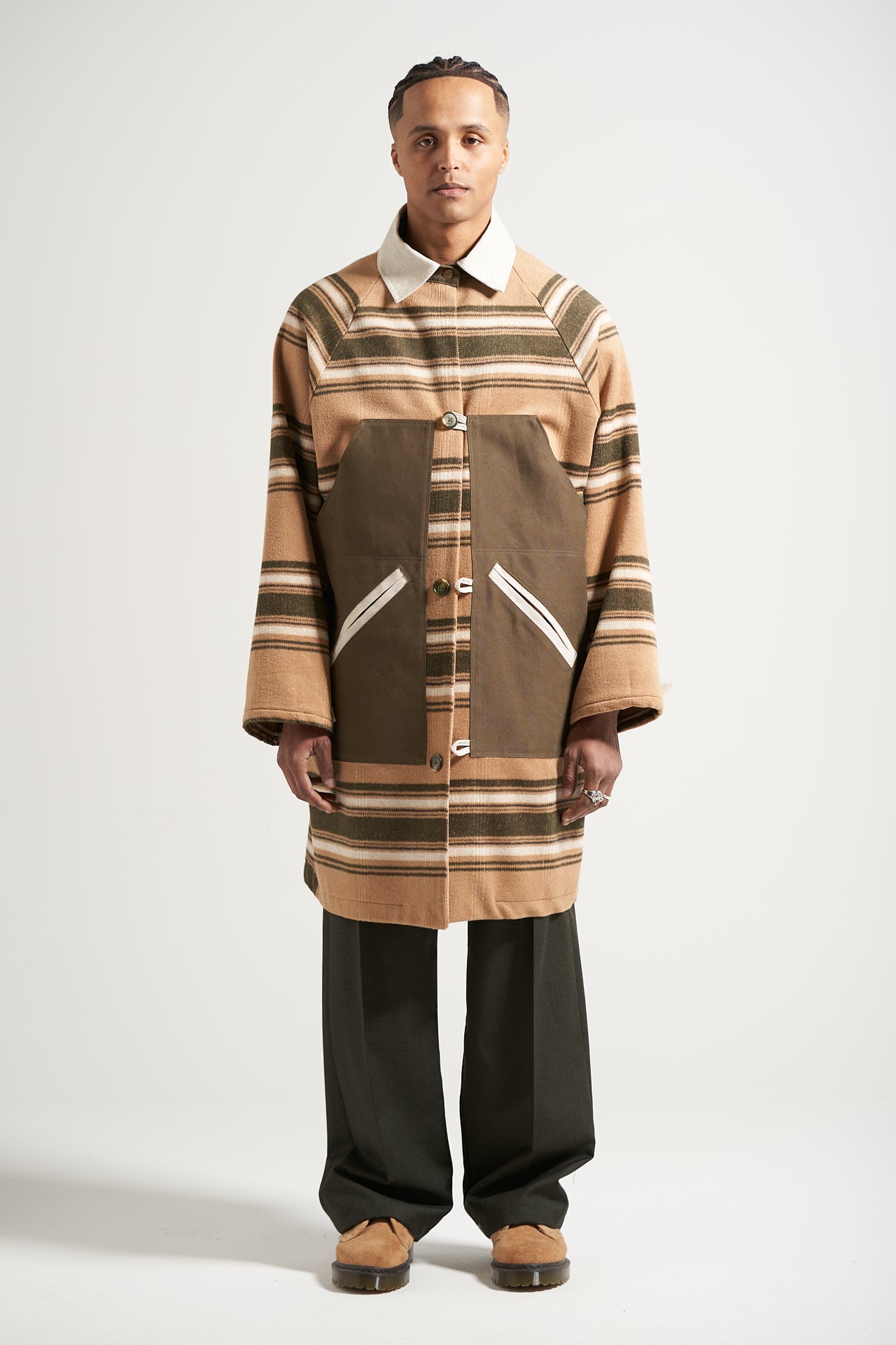 The Camel Stripe Ranch Coat