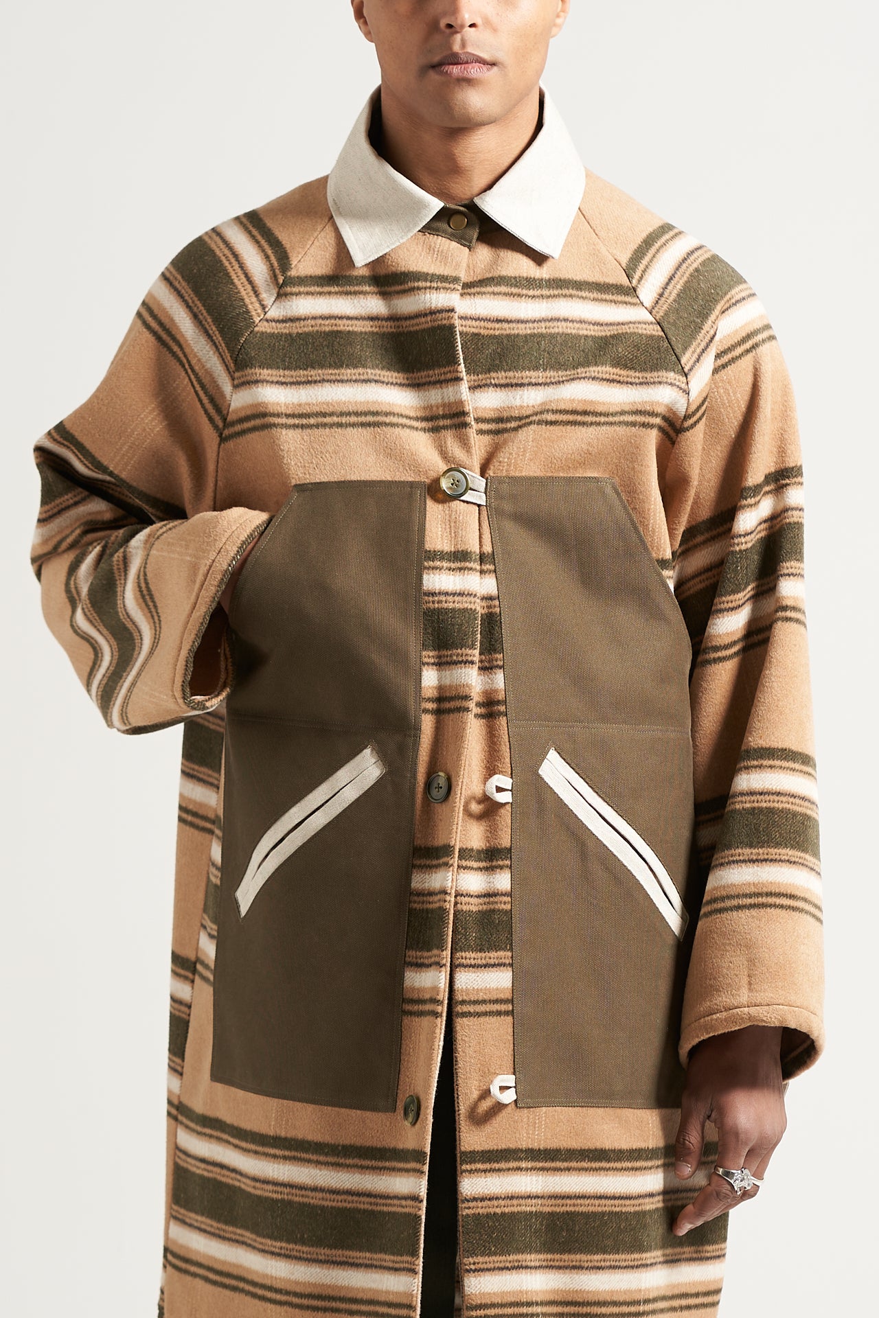 The Camel Stripe Ranch Coat