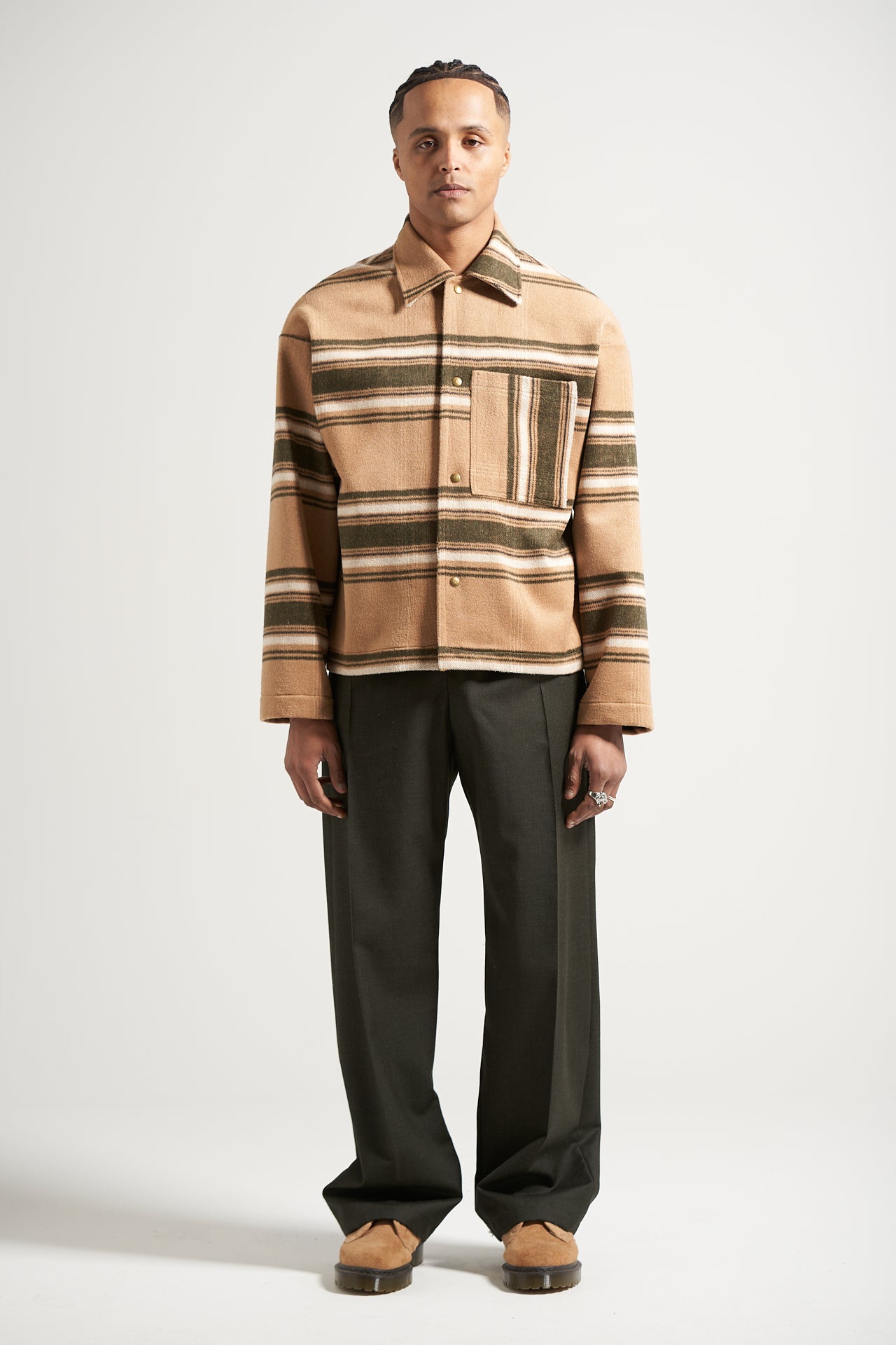 The Camel Stripe Flannel