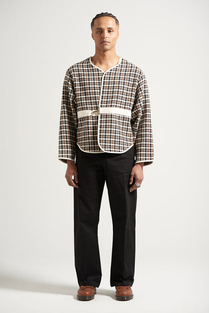 The Dogtooth Liner Cardigan