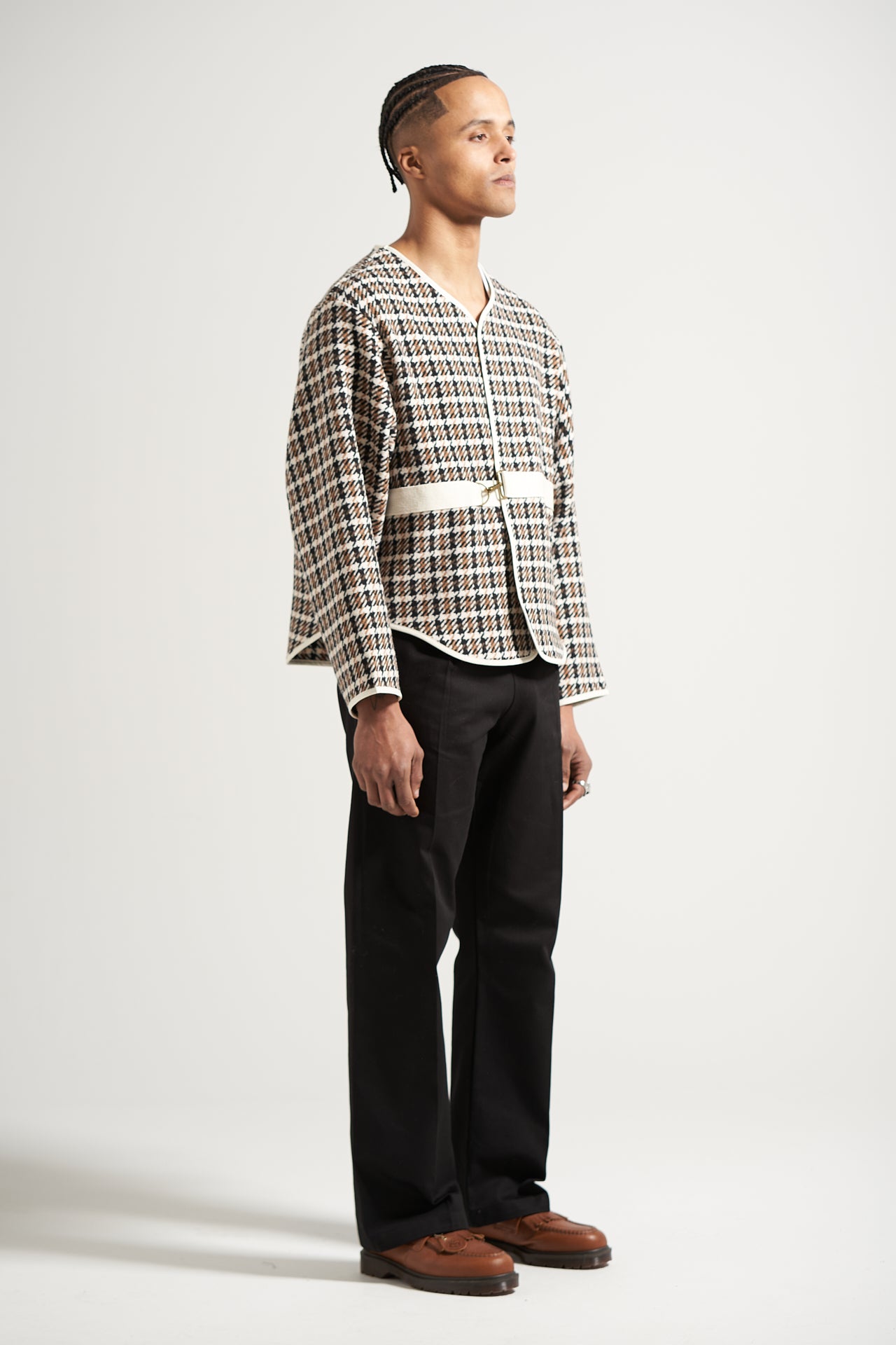 The Dogtooth Liner Cardigan