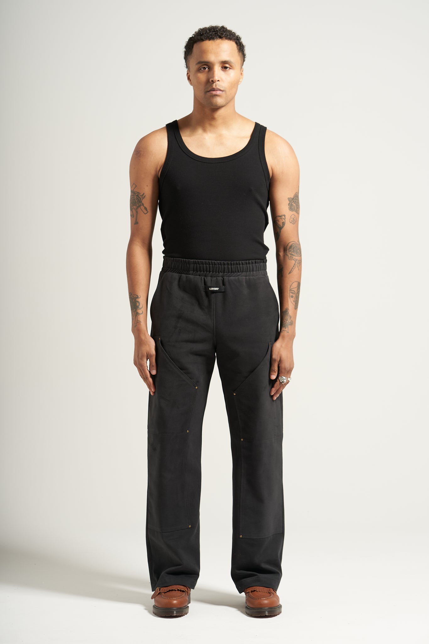 The Smoke Black Carpenter Pant