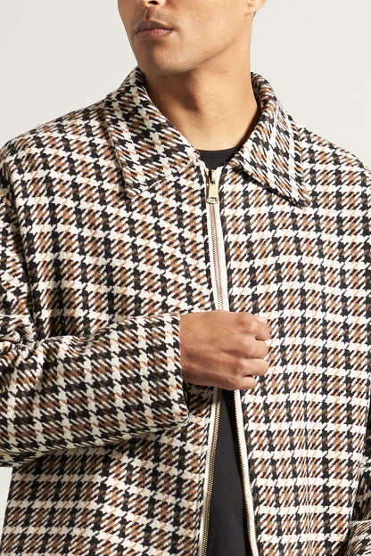 The Dogtooth Zip Flannel