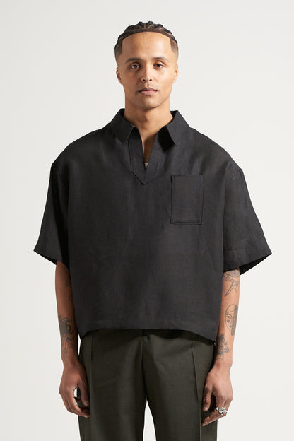 The Blackout Linen Polo