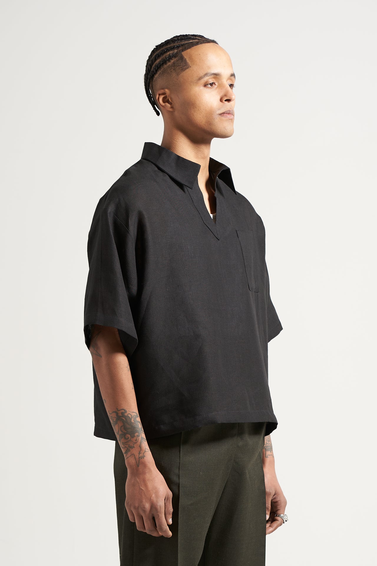 The Blackout Linen Polo