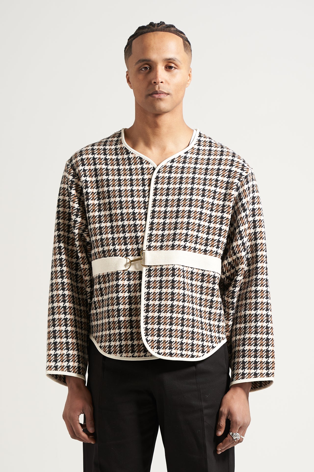 The Dogtooth Liner Cardigan