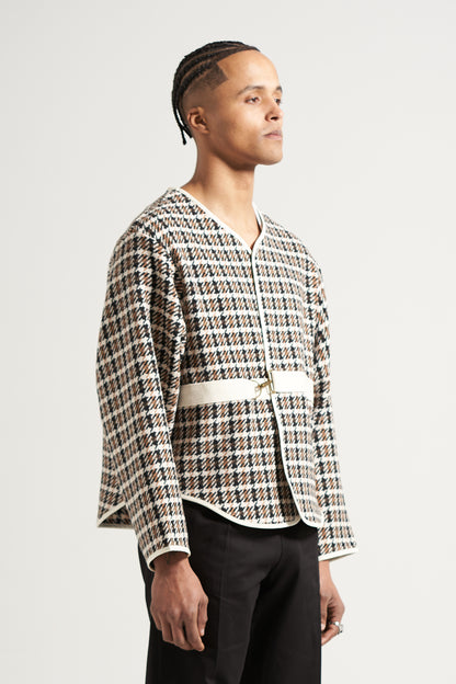 The Dogtooth Liner Cardigan