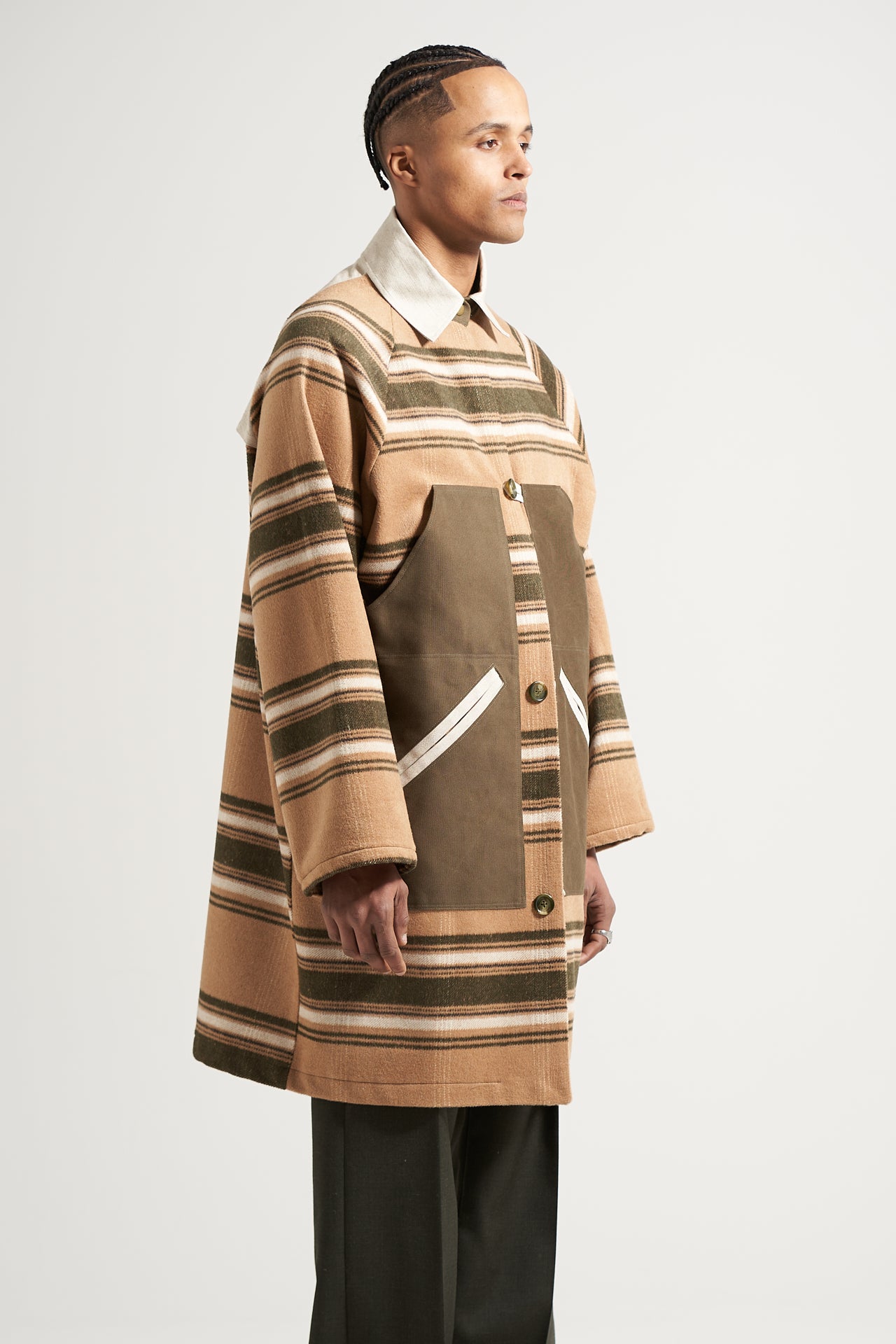 The Camel Stripe Ranch Coat