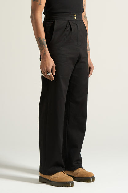 The Black Box Pleated Trouser