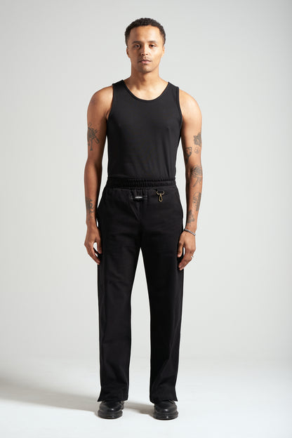 The Jet Black Split Pant