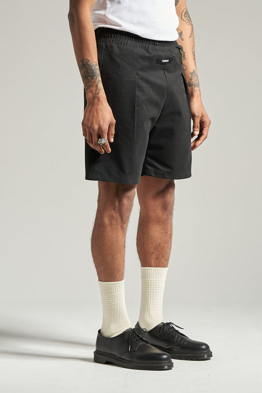 The Smoke Black Pleat Short