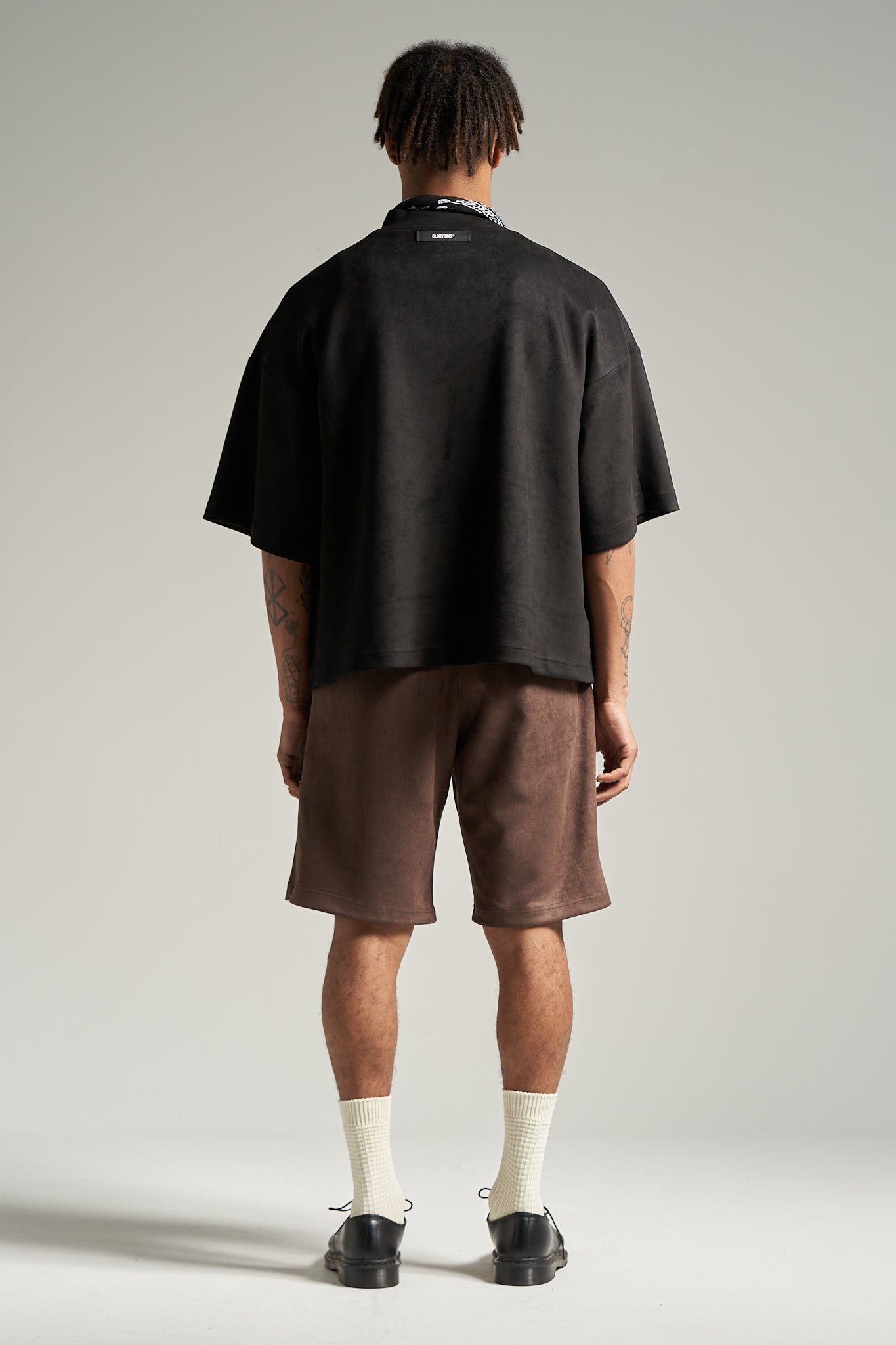 The Umber Suede Jersey Short