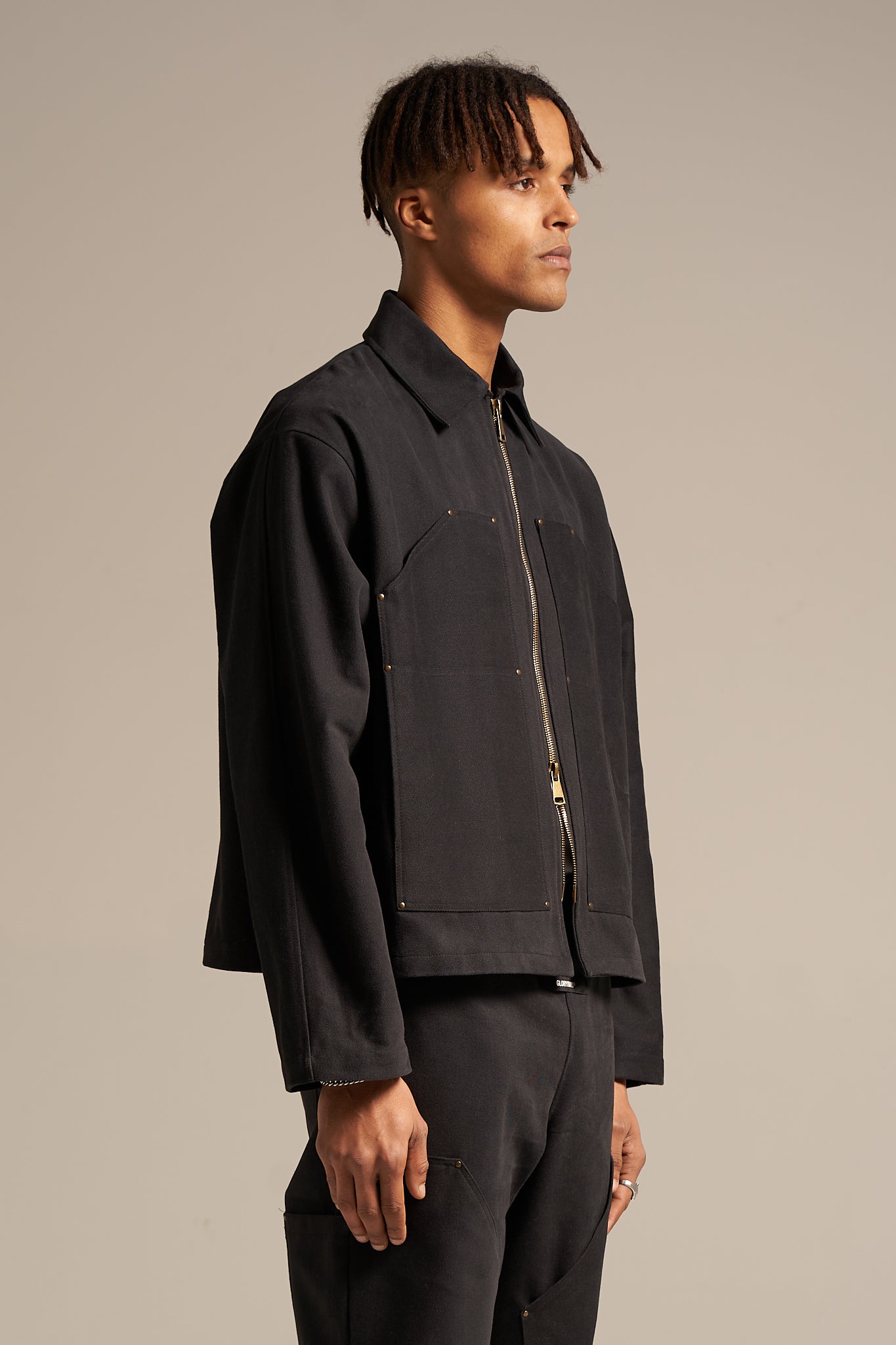 The Smoke Black Carpenter Jacket