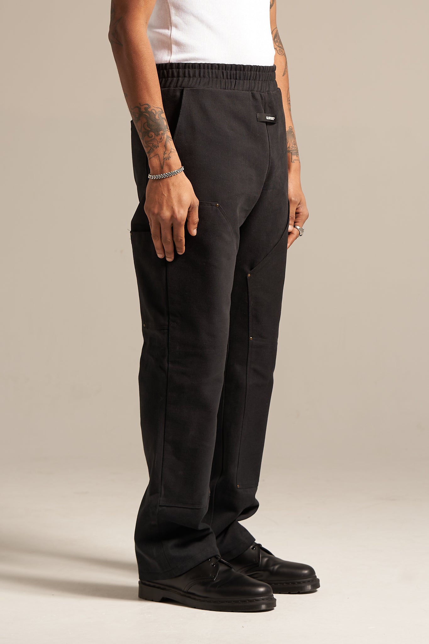 The Smoke Black Carpenter Pant