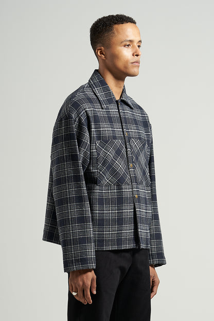 The Navy Check Flannel