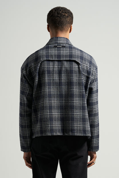 The Navy Check Flannel