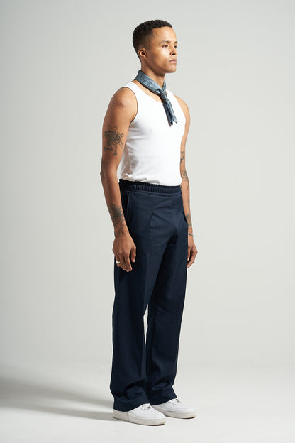 The Navy Straight Leg Pant