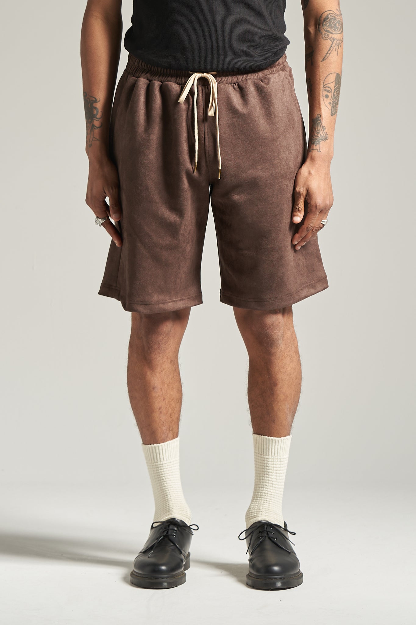 The Umber Suede Jersey Short