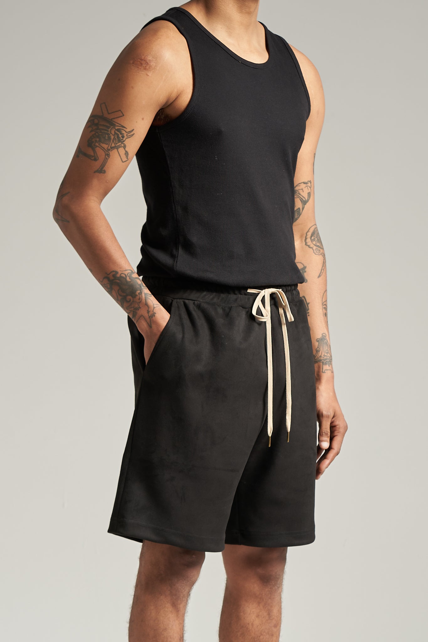 The Blackout Suede Jersey Short