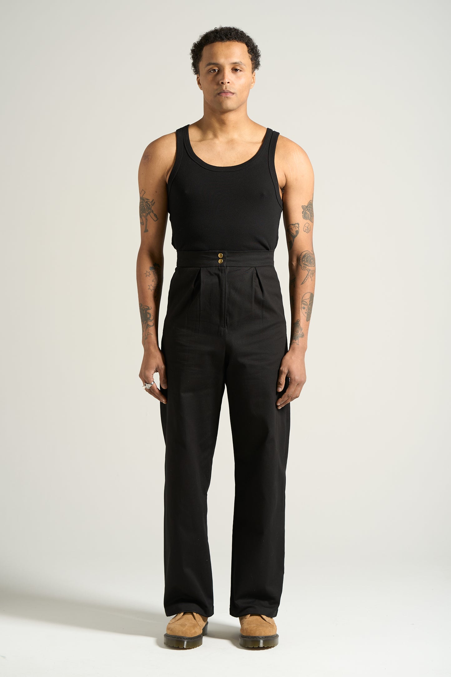 The Black Box Pleated Trouser