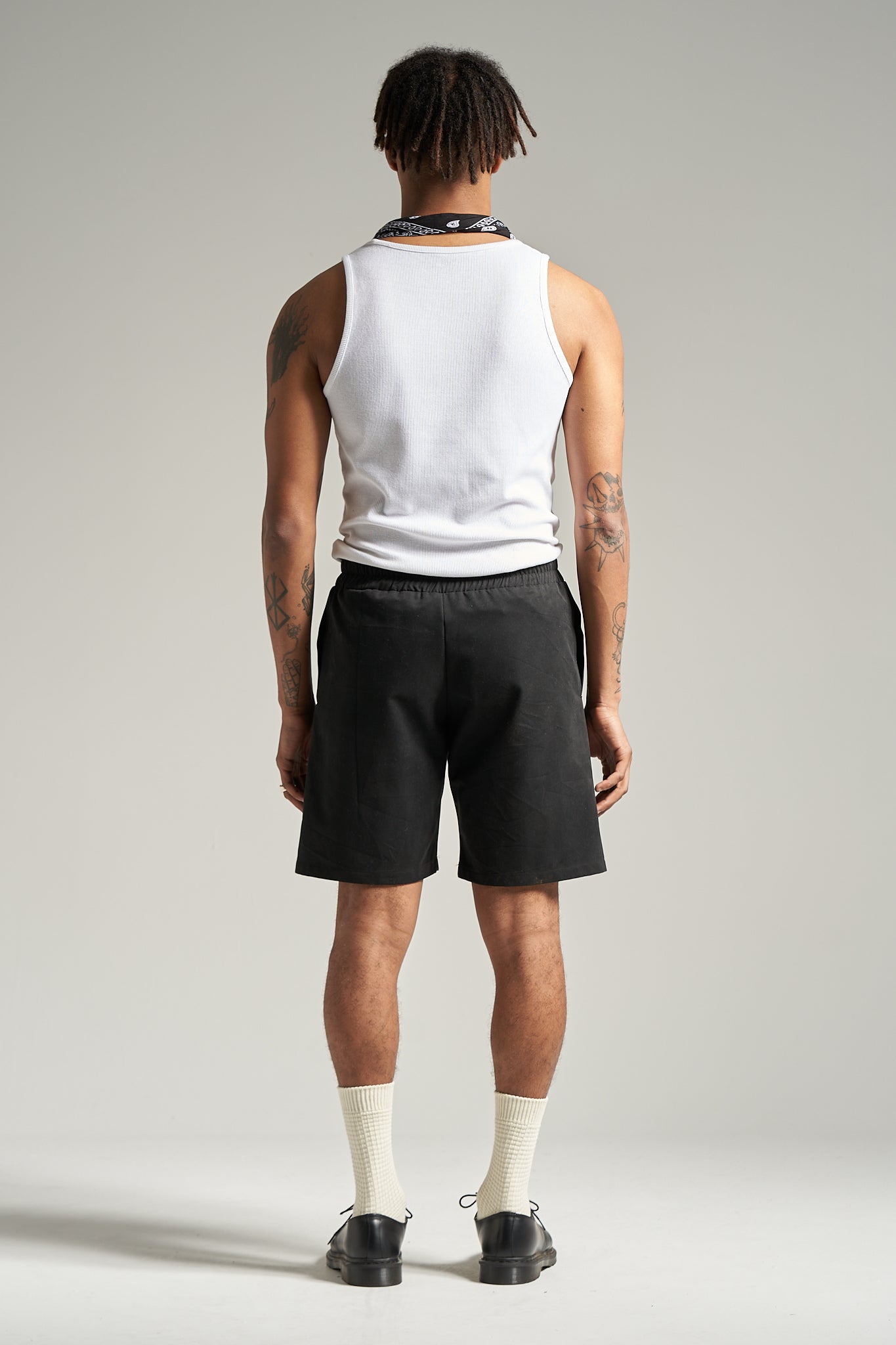 The Smoke Black Pleat Short