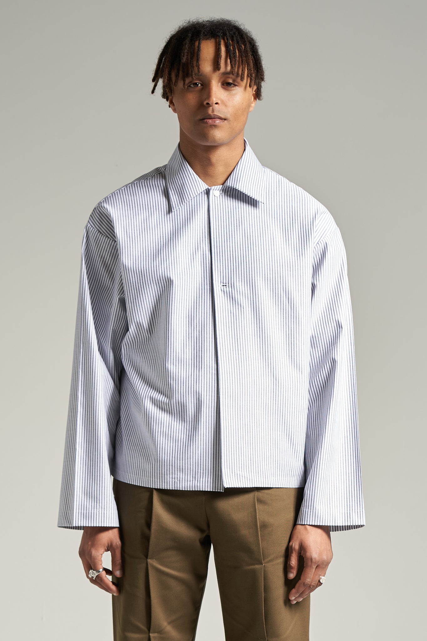 The Black Stripe Flow Shirt