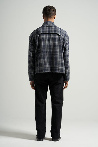 The Navy Check Flannel