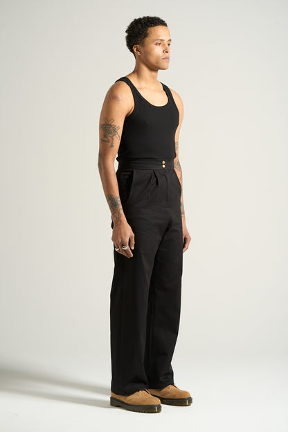 The Black Box Pleated Trouser