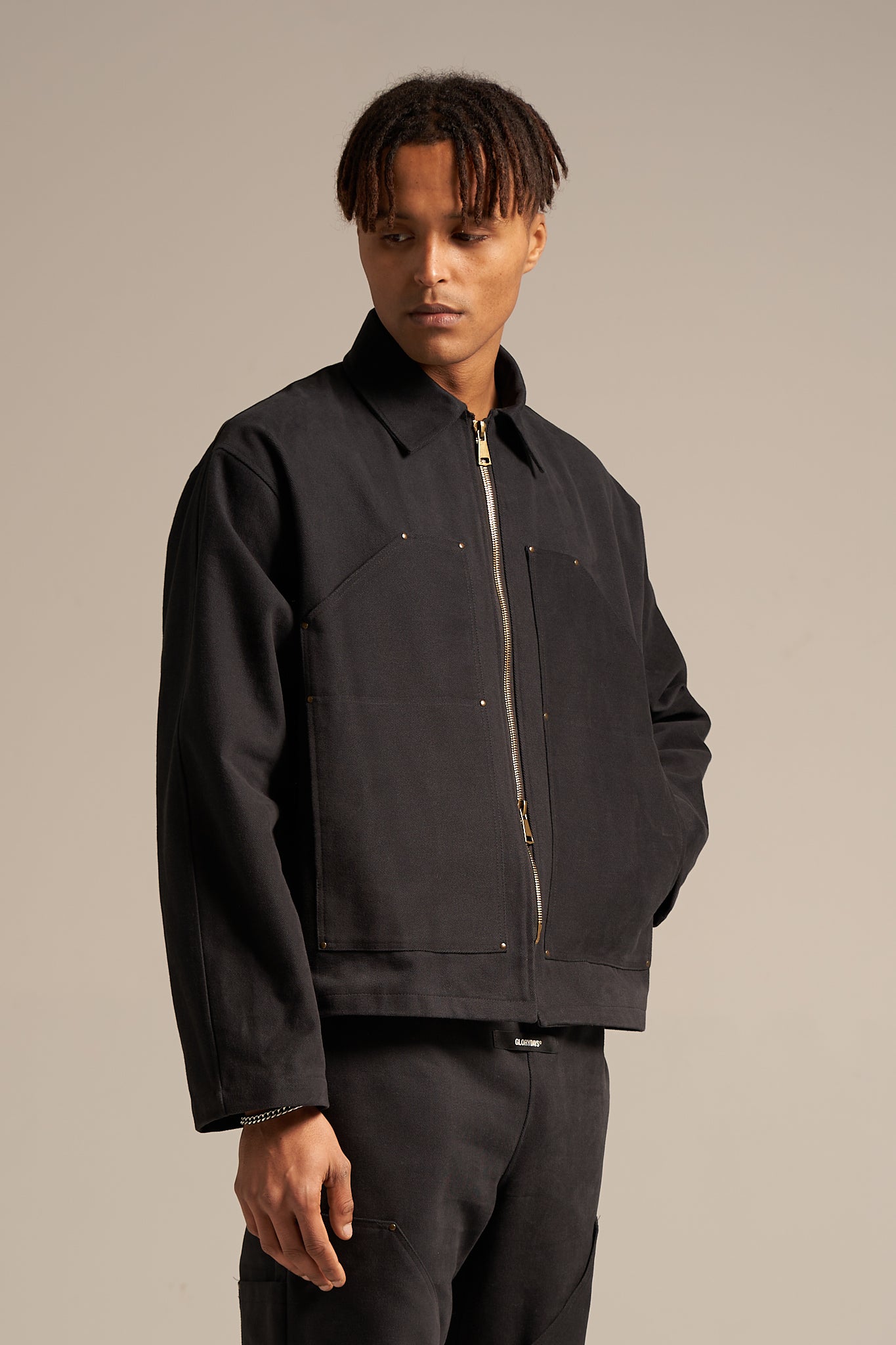 The Smoke Black Carpenter Jacket