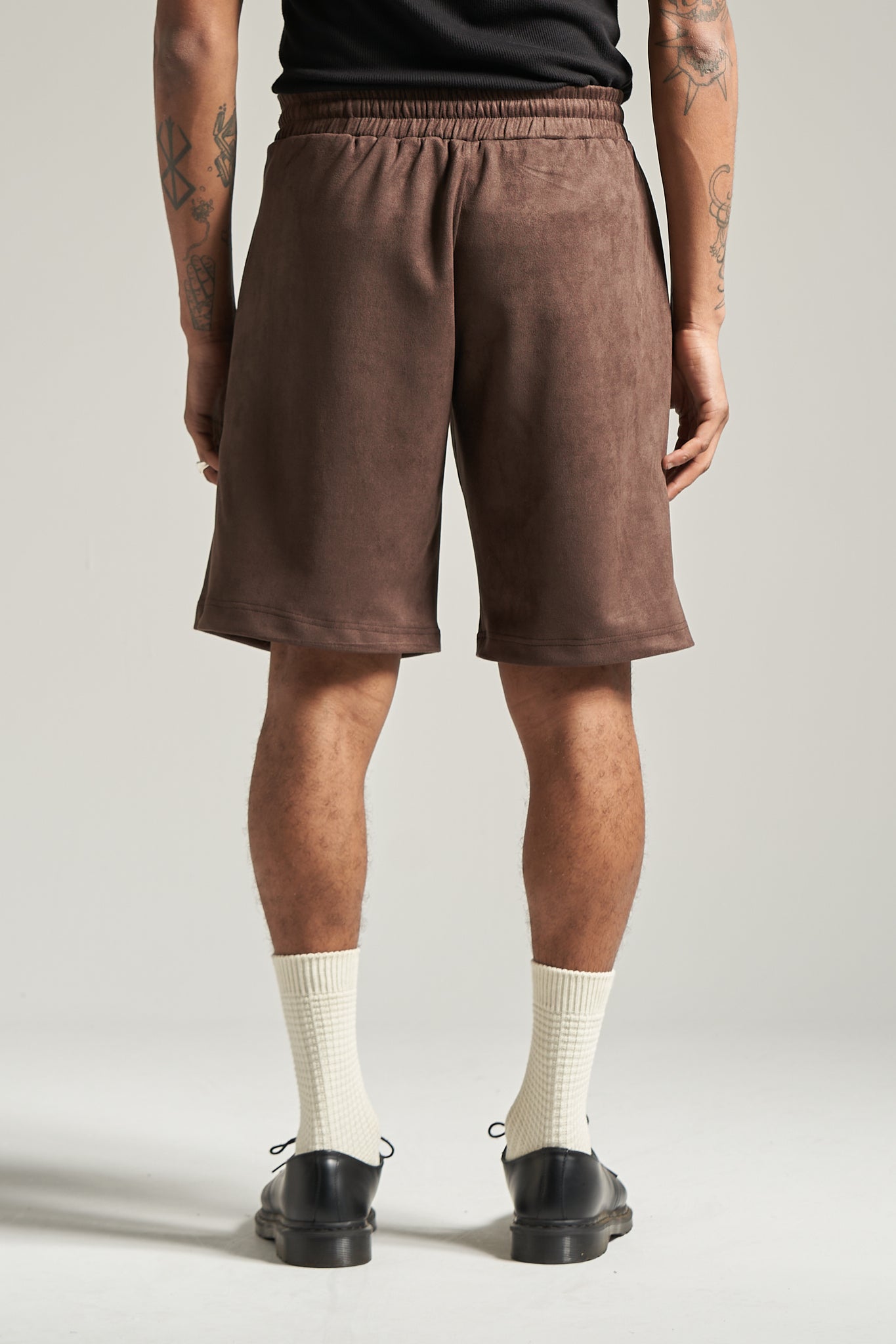 The Umber Suede Jersey Short