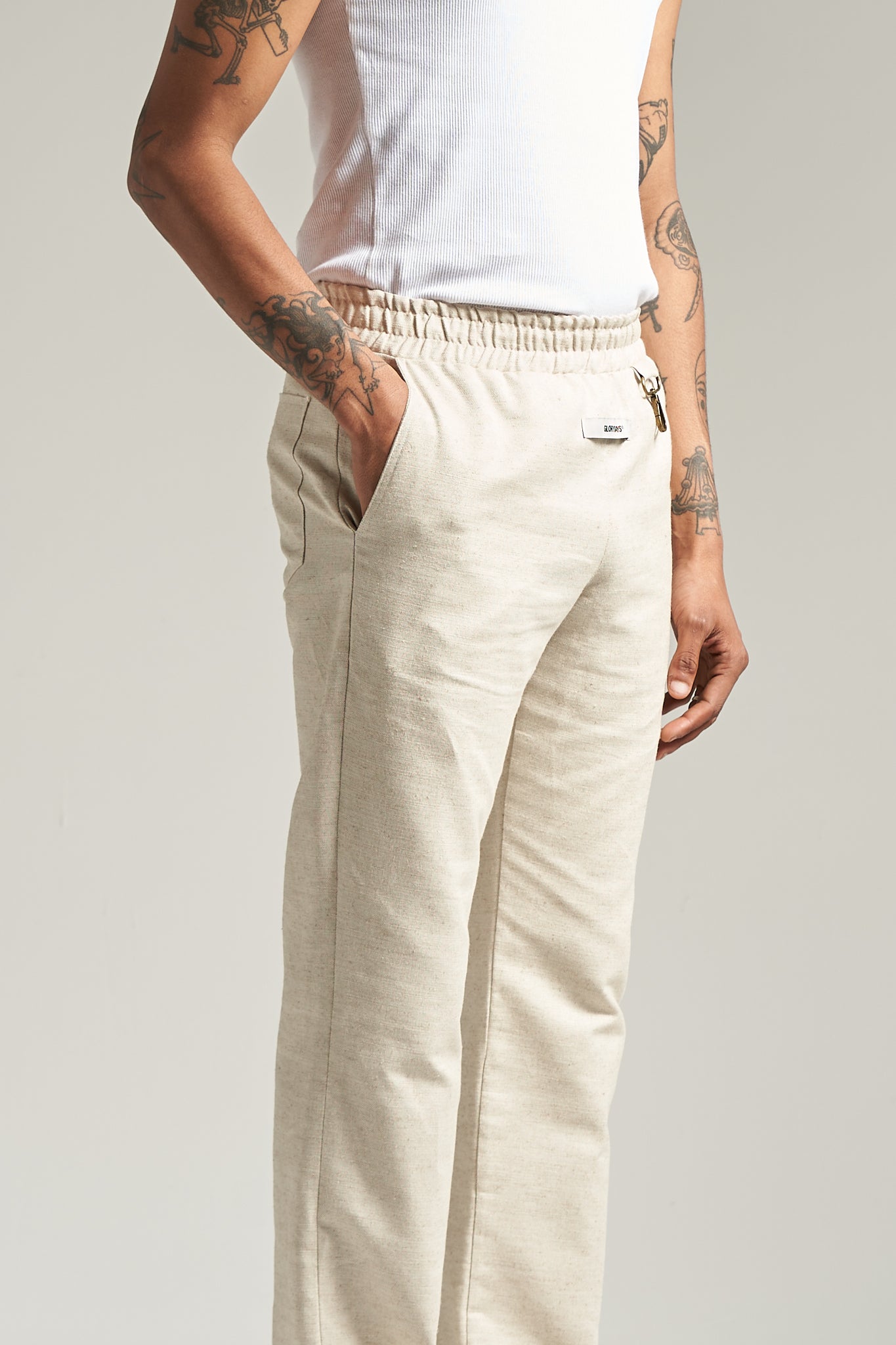 The Cotton Linen Split Pant