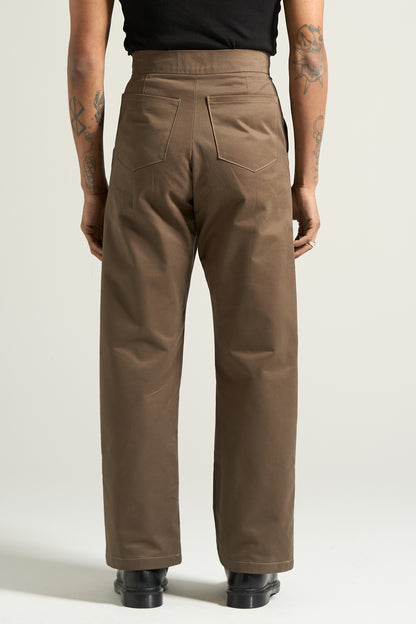 The Tan Box Pleated Trouser