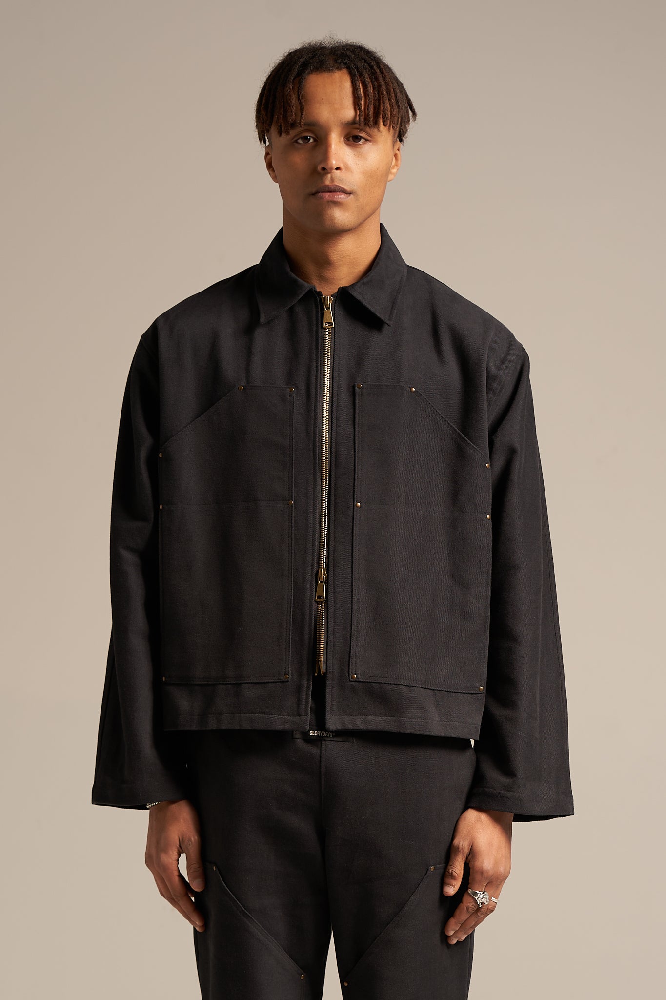 The Smoke Black Carpenter Jacket