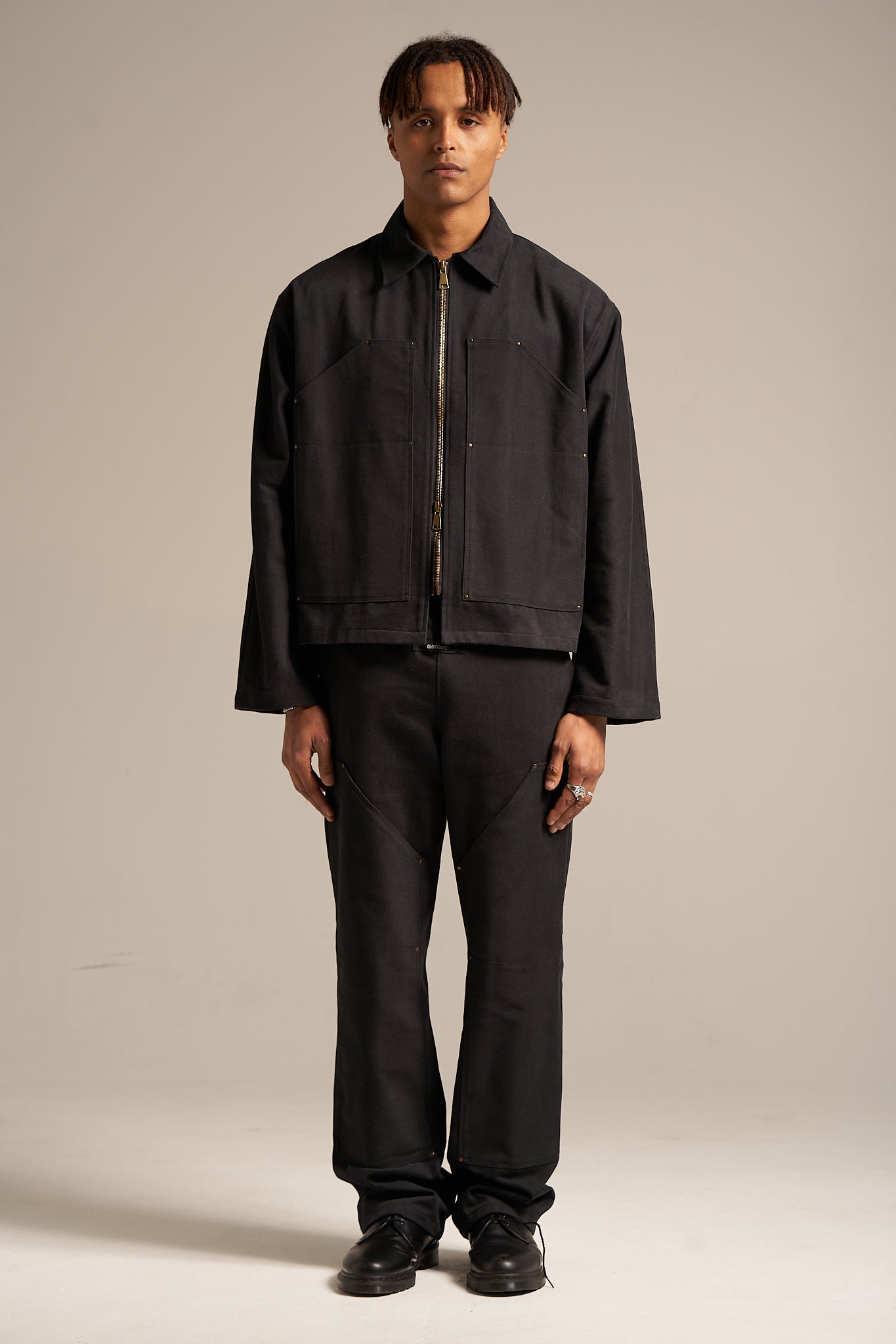 The Smoke Black Carpenter Pant