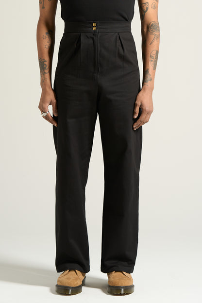 The Black Box Pleated Trouser