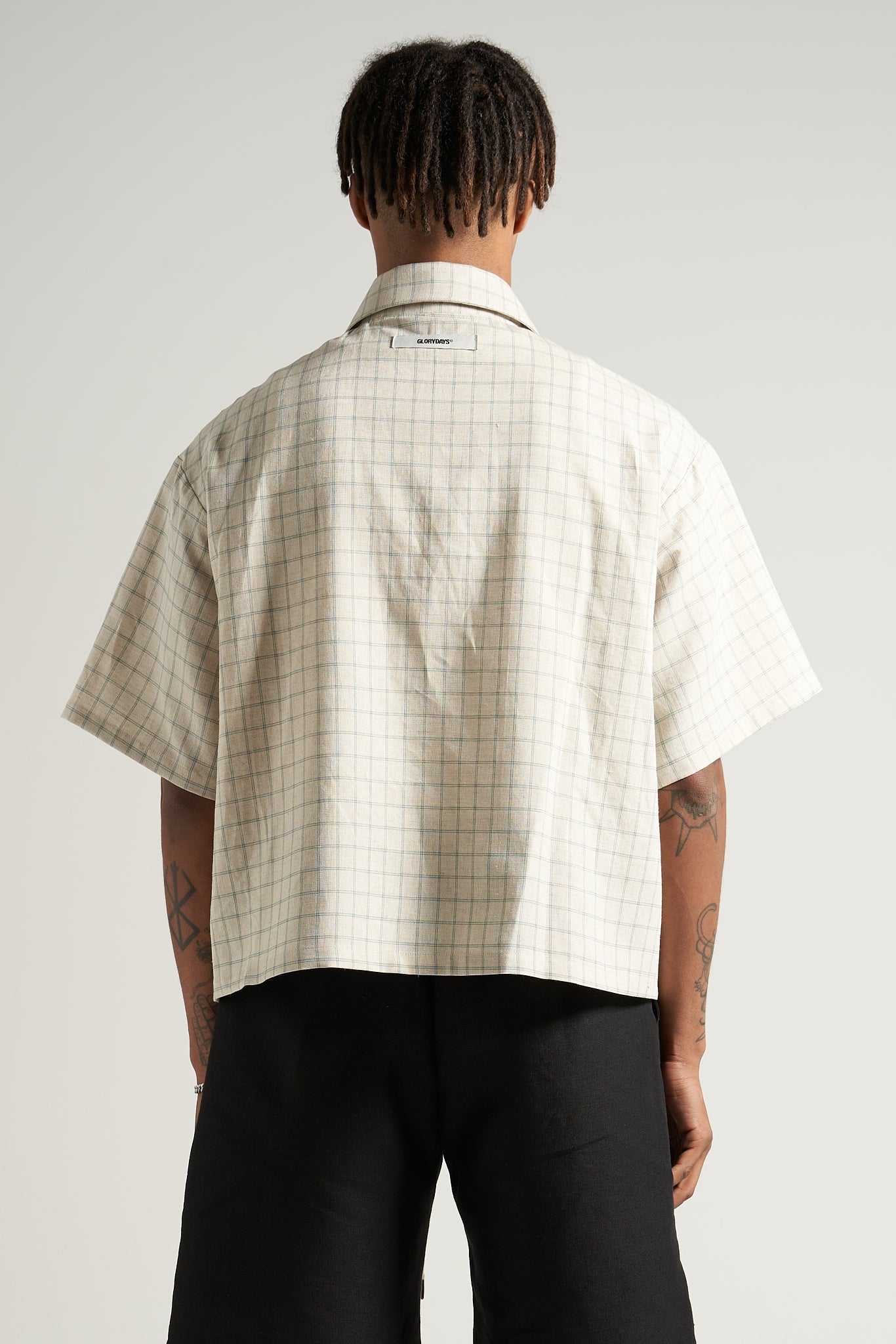 The Grid Linen Camp Shirt