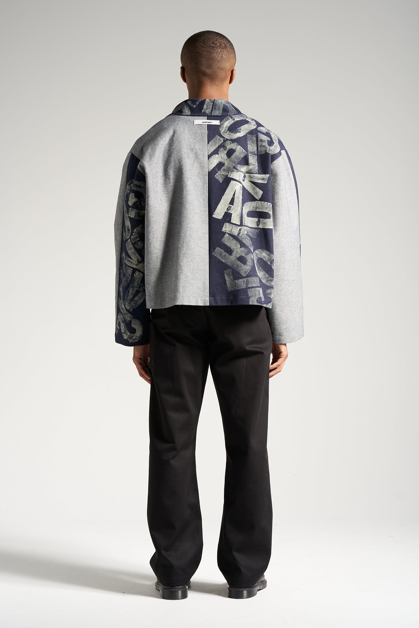 The Indigo Monogram Flight Jacket